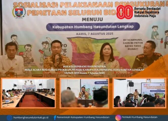 
					Bupati Humbahas Buka Sosialisasi Pengukuran dan Pemetaan Tanah 2025