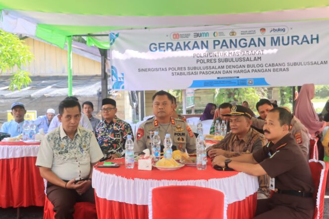 
					Kapolres Subulussalam Bersinergi Wujudkan Gerakan Pangan Murah untuk Warga Longkib