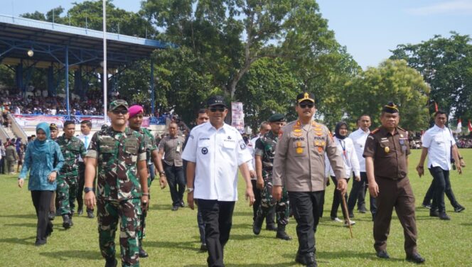 
					Kapolres Langkat Hadiri puncak peringatan BBH yang ke-78 Pangkalan Berandan