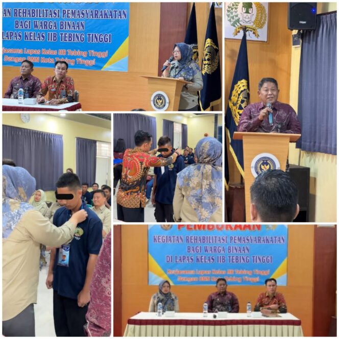 
					Jalin Sinergitas Untuk Pemulihan, Aktif Pembinaan Produktif Lapas Gelar Rehabilitasi Bersama BNNK Tebingtinggi