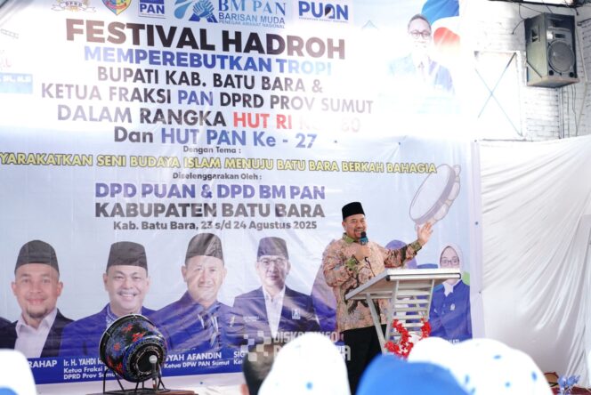 
					Dukung Senin Budaya Islam Bupati dan wakil Bupati Batu Bara Hadiri Festival Hadroh Batu Bara Bahagia