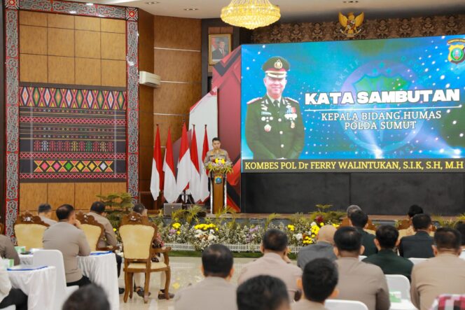 
					Gelar Rakernis Kehumasan, Bidhumas Polda Sumut Perkuat Peran Humas sebagai Ujung Tombak Citra Polri