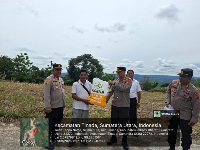 
					Dukung Ketahanan Pangan Kapolres Pakpak Bharat Bersama PJU Dan Stackholder Terkait Cek Lahan Ketapang