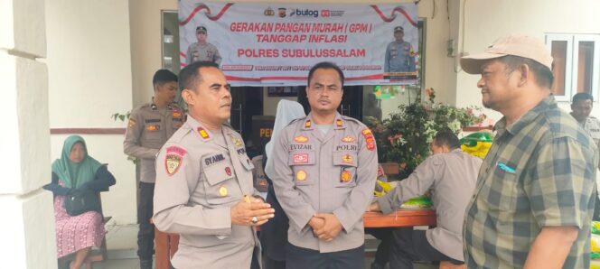 
					Polres Subulussalam Tunjukkan Kepedulian, Personel Turun Langsung Salurkan Beras Murah untuk Warga