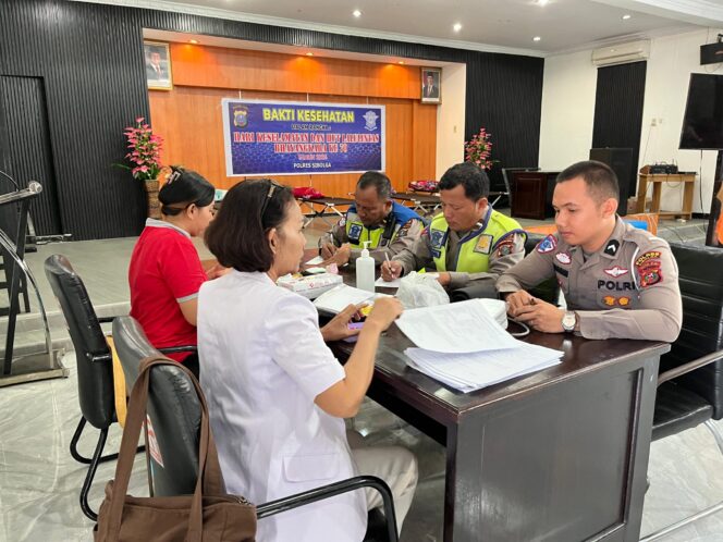 
					Satlantas Polres Sibolga, Gelar Bakti Kesehatan Donor Darah, Dalam Rangka HUT Lalu Lintas Bhayangkara Ke-70 Tahun 2025