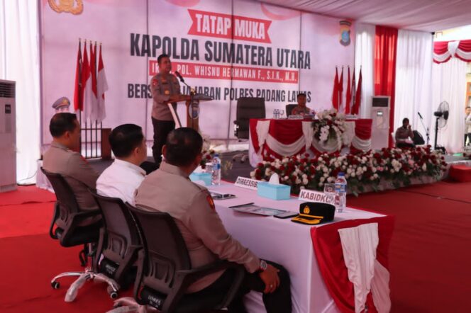 
					Kunker Kapolda Sumut Bersama PJU Polda di Polres Palas 