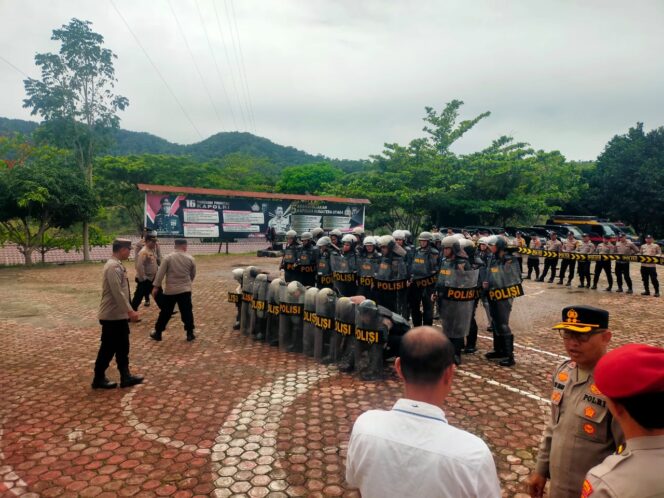 
					Kapolres Pakpak Bharat Pimpin Apel Kesiapan Aksi Unjuk Rasa