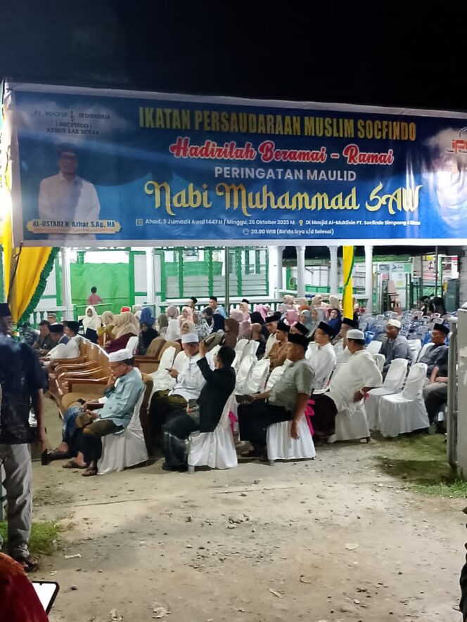 
					Hidupkan Kembali Agenda Keagaaman, PT Socfindo Kebun Lae Butar Gelar Peringatan Maulid Nabi Muhammad SAW