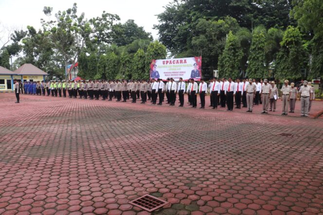 
					Upacara Hari Kesaktian Pancasila di Mapolres Langkat, Dibacakan Ikrar Tekat Pertahankan Pancasila