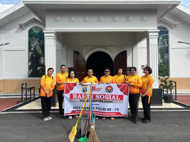 
					Sambut HUT Humas Polri ke-74, Bidhumas Polda Sumut Tebar Kepedulian Lewat Bakti Religi