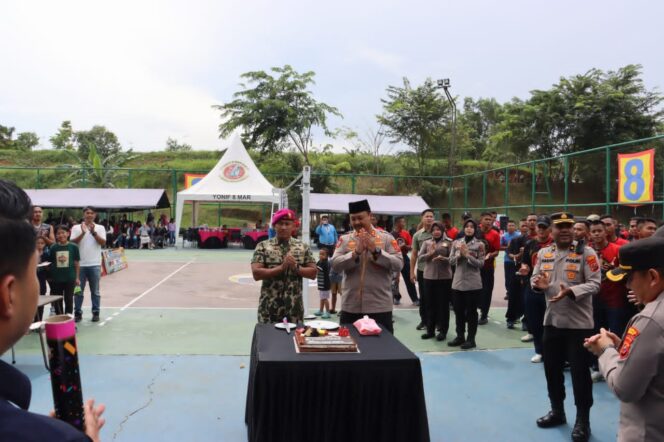 
					Polres Langkat Berikan Surprise Dalam Peringatan HUT Korps Marinir ke-80