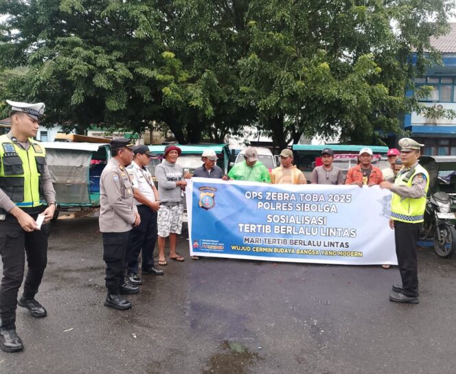 
					Pelanggar Tidak Tertib Langsung Di Tilang, Polres Sibolga Gelar Ops Zebra Toba 2025 Dijalan Raya