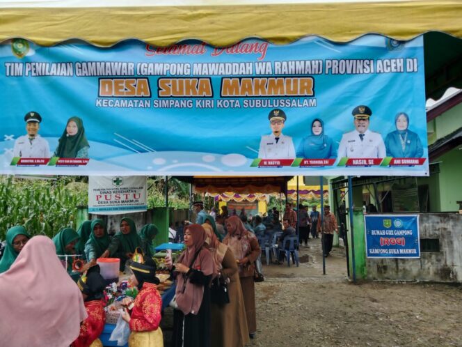 
					Wali Kota Subulussalam dan Kepala Kampong Suka Makmur Sambut Tim Penilai Gammawar Provinsi Aceh