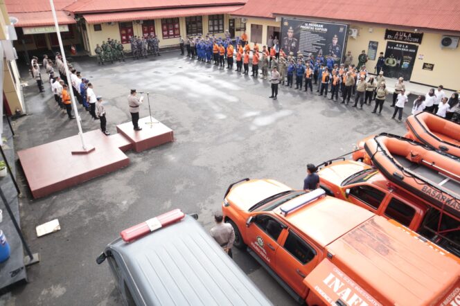 
					Kapolres Sibolga Pimpin Apel Kesiapan Tanggap Bencana Bersama Forkopimda Kota Sibolga