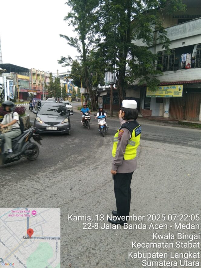 
					Polres Langkat Laksanakan Pos Padat Pagi Upaya Ciptakan Kamseltibcarlantas