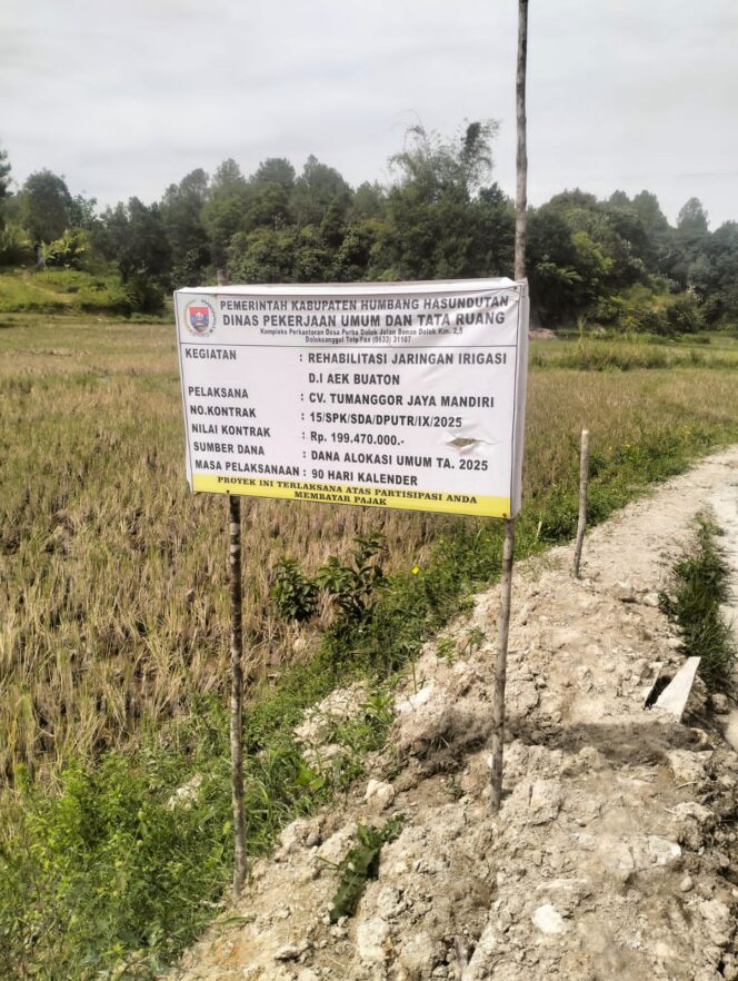 
					PROYEK REHABILITASI IRIGASI AEK BUATON DIDUGA “ASAL JADI” – MASYARAKAT UNGKAP BEBERAPA KEKURANGAN