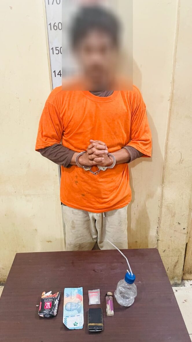 
					Polsek Salapian Ungkap Kasus Peredaran Narkotika di Desa Turangi, Satu Pelaku Diamankan