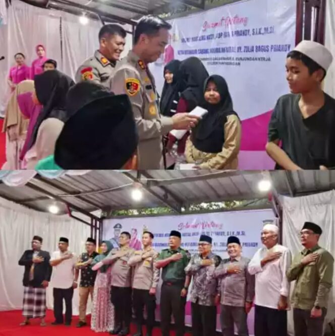 
					Polsek Panyabungan Sambut Kunjungan Kerja Kapolres Madina dengan Buka Bersama dan Santunan Anak Yatim