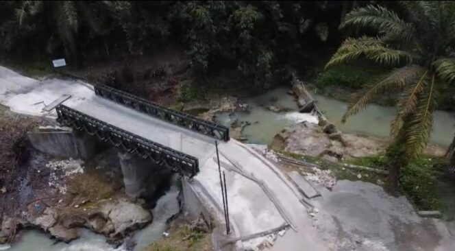 
					Kodim 0207/Simalungun Rampungkan Jembatan Modular di Huta Marubun II, Akses Dua Desa Kembali Lancar