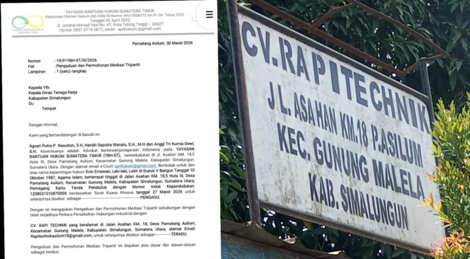 
					Dituduh Mencuri Tanpa Bukti, Eks Mandor CV Rapi Technik Mengadu ke Disnaker Simalungun