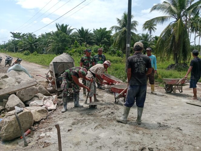 
					Kodim 0209/Labuhanbatu Rampungkan Pembangunan Jembatan Aramco Pasar Bilah 2B
