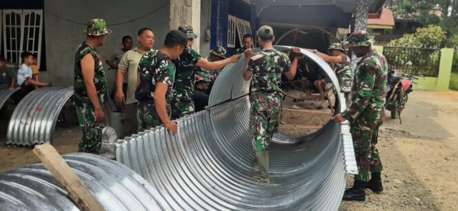 
					Kodim 0203/Langkat Selesaikan Pembangunan Jembatan Aramco di Kecamatan Wampu