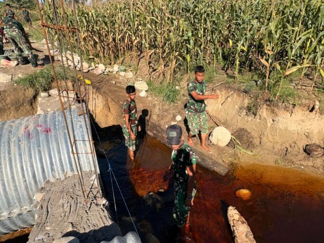 
					Jembatan Armco di Nias Mulai Dibangun, Karya Bakti Skala Besar TNI Buka Akses Warga Desa Balale Tobaa